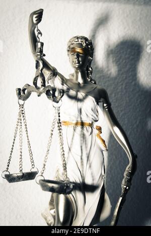 Göttin der Gerechtigkeit Themis. Speicherplatz Kopieren Stockfoto