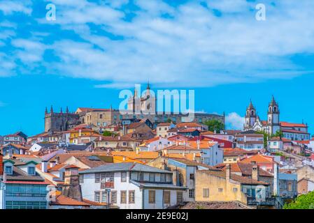 Blick auf das Stadtbild von Viseu, Portugal Stockfoto