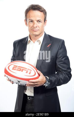 Austin Healey - ESPN Aviva Premiership Rubgy Moderator - streng Come Dancing Teilnehmer - British Lions Rugby Spieler Stockfoto