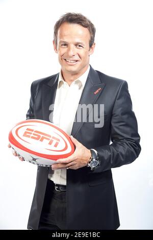 Austin Healey - ESPN Aviva Premiership Rubgy Moderator - streng Come Dancing Teilnehmer - British Lions Rugby Spieler Stockfoto