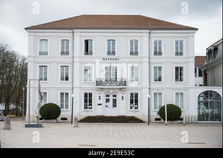 04. Februar 2021, Rheinland-Pfalz, Zweibrücken: Das Rathaus Zweibrücken. Zweibrücken hat derzeit den niedrigsten Corona-Inzidenzwert. Foto: Oliver Dietze/dpa Stockfoto