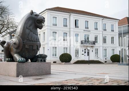 04. Februar 2021, Rheinland-Pfalz, Zweibrücken: Das Rathaus Zweibrücken. Zweibrücken hat derzeit den niedrigsten Corona-Inzidenzwert. Foto: Oliver Dietze/dpa Stockfoto