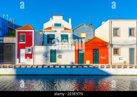 Cais dos Botiroes Kanal in Aveiro, Portugal Stockfoto