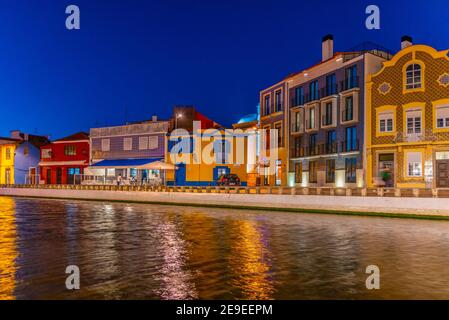 Cais dos Botiroes Kanal in Aveiro, Portugal Stockfoto