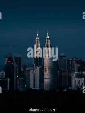 KUALA LUMPUR, MALAYSIA - 20. Sep 2020: Landschaften der Skyline von Kuala Lumpur. Stockfoto