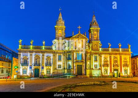 Blick auf die Kirche von Sao Marcos in Braga, Portugal Stockfoto