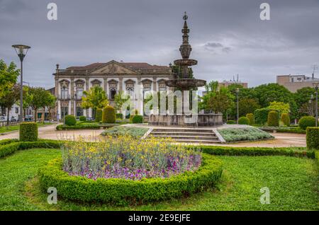 Blick auf den Park Campo das Hortas in Braga, Portugal Stockfoto