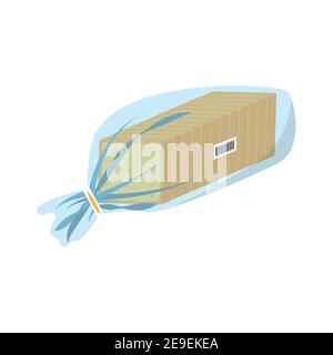 Symbol für Vector Bread. Flache Abbildung von Brot. Gesundes Brot isoliert auf weißem Hintergrund. Traditionelle Lebensmittel-Symbol. Stock Vektor