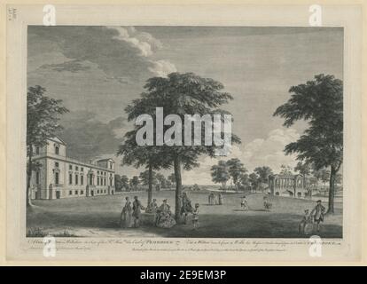 Ein Blick auf Wilton in Wiltshire der Sitz des RT Honble der Graf von PEMBROKE = VuÃàe de Wilton la ComteÃÅ de Wilts la Maison & Jardin magnifique du Comte de PEMBROKE. Autor Sullivan, Luke 43,41.c. Erscheinungsort: [London] Verlag: Publish'd gem. Act of Parliament March 1st 1759, gedruckt für John Bowles in Cornhill, Carrington Bowles in St Pauls Church Yard, Robt Sayer in Fleet Street, Heny Parker in Cornhill, , John Boydell in Cheapside., Erscheinungsdatum: [March1 1759] Art der Publikation: 1 Druck Medium: Radierung und Gravur Abmessungen: Platte Stockfoto