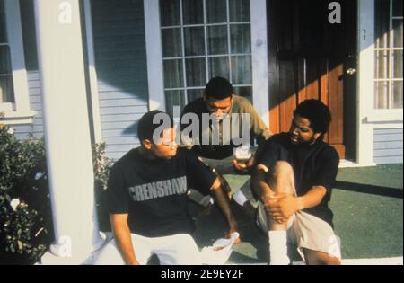 Cuba Gooding Jr., Laurence Fishburne, Ice Cube, 'Boyz n the Hood' (1991) Columbia Bilder / Aktenzeichen # 34082-472THA Stockfoto