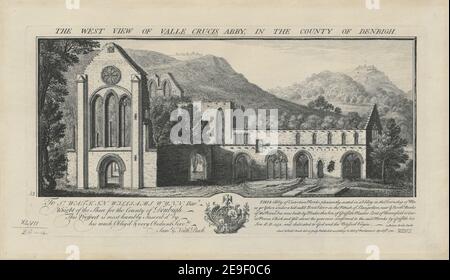 Die Westansicht des Valle Crucis Abby, in der Grafschaft Denbigh. Autor Buck, Samuel 47,20.a. Erscheinungsort: [London] Verlag: Veröffentlichung gemäß Gesetz des Parlaments 9. April, Erscheinungsdatum: 1742. Art des Artikels: 1 Druck Medium: Radierung und Gravur Abmessungen: Plattenmark 19,2 x 37,0 cm. Ehemaliger Besitzer: George III., König von Großbritannien, 1738-1820 Stockfoto