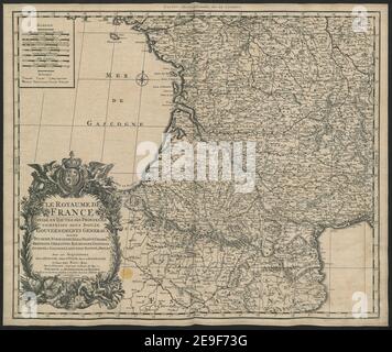 LE ROYAUME DE FRANCE Autor Sanson, Guillaume 56,11. Erscheinungsort: A Amsterdam Verlag: Chez I. Covens et C. Mortier, Erscheinungsdatum: [1720?] Objekttyp: 1 Karte Medium: Kupferstich Maße: 97,5 x 117,6 cm, auf Blättern 54,3 x 63,4 cm ehemaliger Besitzer: George III, König von Großbritannien, 1738-1820 Stockfoto