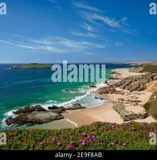 Praia da Ilha do Pessegueiro, Costa Vicentina, Alentejo, Portugal Stockfoto