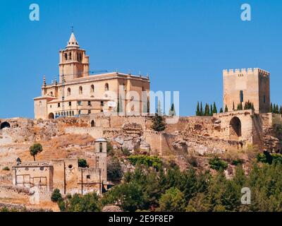 La Mota Festung, islamischen Ursprungs, auf dem Hügel mit dem gleichen Namen. Alcalá la Real, Jaén, Andalucía, Spanien, Europa Stockfoto