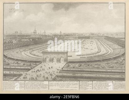 VUE DU CHAMP DE MARS, LE 14 JUILLET 1790 Autor Berthault, Pierre Gabriel 65,28.2. Erscheinungsort: A Paris Verlag: chez Berthault, Graveur, Rue St. Louis au Marais, N¬∞ 14, Erscheinungsdatum: [Ca. 1790] Art der Artikel: 1 Print Medium: Soft-ground etching and aquatint Maße: Blatt 31,7 x 43,8 cm (getrimmt) Ex-Besitzer: George III, King of Great Britain, 1738-1820 Stockfoto