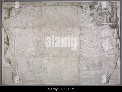 PLANO TOPOGRAPHICO DE LA VILLA Y CORTE DE MADRID. Autor Espinosa de los Monteros, Antonio 73.14.8 TAB.END. Erscheinungsort: [Madrid] Verlag: Dibujado y gravado por D. Ant. Espinosa de los Monteros y Abodid Academico de la Real de las Nobles Artes en Madrid anÃÉo 1769, Erscheinungsdatum: [1769.] Objekttyp: 1 Karte Medium: Handfarbig Maße: 158 x 240 cm ehemaliger Besitzer: George III, König von Großbritannien, 1738-1820 Stockfoto