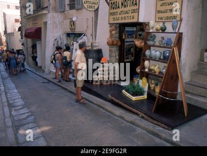 Bonifacio, Korsika, Frankreich (gescannt von Fujichrome Provia) Stockfoto