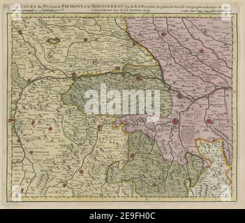 LE COURS du PO dans le PIEMONT et le MONTFERRAT. Par le R.P. Placide Augustin DeÃÄchausseÃÅ Geographie ordinaire du Roy. Autor Placide Sainte HeÃÅleÃÄne 75,62.1. Erscheinungsort: A AMSTERDAM Verlag: Chez R. , I. OTTENS Geogr. Erscheinungsdatum: [Zwischen 1726 und 1750] Objekttyp: 1 Karte Medium: Handkolorierter Kupferstich Maße: 38,5 x 47,1 cm ehemaliger Besitzer: George III., König von Großbritannien, 1738-1820 Stockfoto