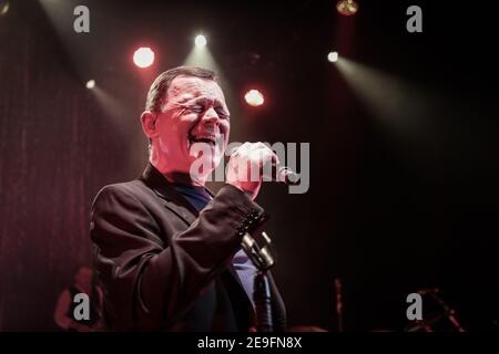 Duncan Campbell von UB40 live auf der Bühne O2 Shepherds Bush Empire Stockfoto