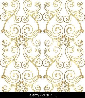 Vektor Damast Vintage Barock Ornament. Vektor Vintage Barock Ornament. Retro-Muster antiken Stil Akanthus. Stock Vektor