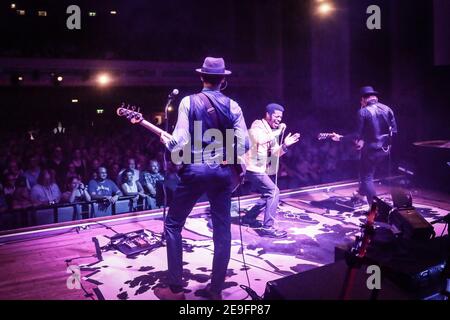 Vintage Trouble beendet ihre Europatour in der Islington Assembly Hall Stockfoto