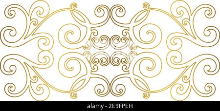 Vektor Damast Vintage Barock Ornament. Vektor Vintage Barock Ornament. Retro-Muster antiken Stil Akanthus. Stock Vektor