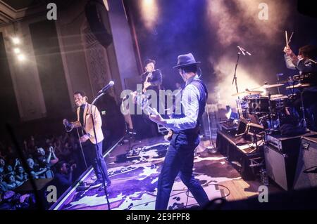 Vintage Trouble beendet ihre Europatour in der Islington Assembly Hall Stockfoto