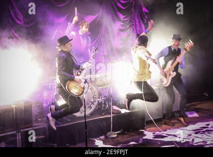 Vintage Trouble beendet ihre Europatour in der Islington Assembly Hall Stockfoto