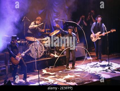 Vintage Trouble beendet ihre Europatour in der Islington Assembly Hall Stockfoto