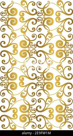 Vektor Damast Vintage Barock Ornament. Vektor Vintage Barock Ornament. Retro-Muster antiken Stil Akanthus. Stock Vektor
