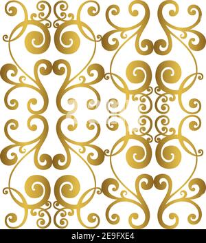 Vektor Damast Vintage Barock Ornament. Vektor Vintage Barock Ornament. Retro-Muster antiken Stil Akanthus. Stock Vektor