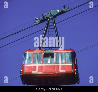 CARACAS, VENEZUELA, 1988 - Seilbahn Teleferico im El Avila Park oberhalb von Caracas. Stockfoto