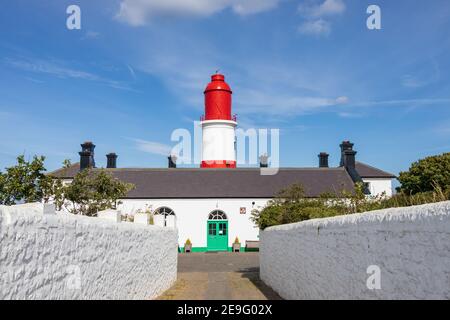 South Shields Großbritannien: 29th. Juli 2020: Souter Leuchtturm und die Leas Einfahrt/Pfad Stockfoto