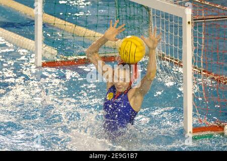 Verona, Italien. Februar 2021, 4th. Verona, Italien, Monte Bianco Pools, Februar 04, 2021, Anna Karnaukh - Kinef Surgutneftegas während Kinef Surgutneftgas vs CN Mataro - Waterpolo EuroLeague Frauen Spiel Kredit: Roberto Tommasini/LPS/ZUMA Wire/Alamy Live News Stockfoto