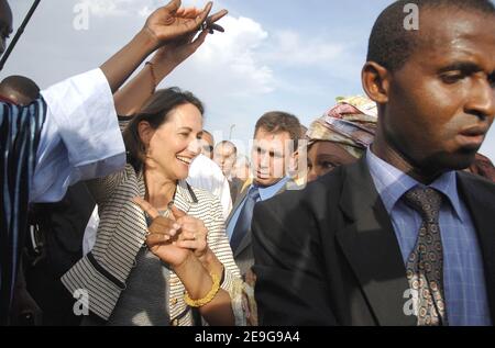 Französische Präsidenten hoffnungsvoll Segolene Royal in Dakar, Senegal am 26. September 2006. Foto von Axelle de Russe/ABACAPRESS.COM Stockfoto