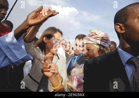 Französische Präsidenten hoffnungsvoll Segolene Royal in Dakar, Senegal am 26. September 2006. Foto von Axelle de Russe/ABACAPRESS.COM Stockfoto