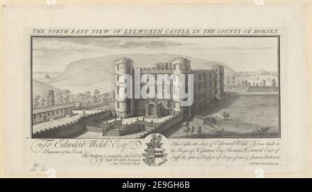 DIE NORDOSTANSICHT DER BURG LULWORTH, IN DER GRAFSCHAFT DORSET. Autor Buck, Samuel 12,14.B. Erscheinungsort: [England] Verlag: [Samuel and Nathaniel Buck] Erscheinungsdatum: [1733] Objekttyp: 1 Druckmedium: Radierung und Gravur Maße: Plattenmark 19,5 x 37,5 cm, auf Blatt 24 x 43 cm. Ehemaliger Besitzer: George III., König von Großbritannien, 1738-1820 Stockfoto