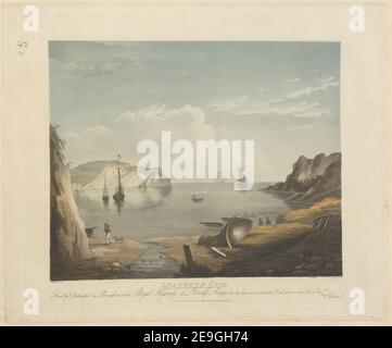 LULWORTH COVE Autor Alken, Samuel 12,19.B. Erscheinungsort: [London] Verlag: Erschienen im Juli 1st 1803 bei F. Jukes Howland Street LONDON., Erscheinungsdatum: [Juli 1 1803] Artikeltyp: 1 Print Medium: Aquatinta und Radierung mit Handkolorierung Maße: Platemark 36,4 x 42,8 cm Ex-Besitzer: George III, King of Great Britain, 1738-1820 Stockfoto