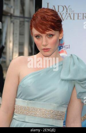 Bryce Dallas Howard kommt zur Premiere von "Lady in the Water", die am 17. Juli 2006 im American Museum of Natural History in New York City, NY, USA, stattfand. Foto von Gregorio Binuya/ABACAPRESS.COM Stockfoto