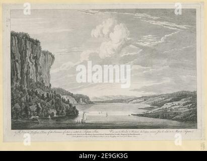 Ein Blick in Hudson's River auf den Eingang des so genannten Topan Sea = Vue sur la Riviere d'Hudson, de l'entree connue sous le nom de Mer de Topan Autor Benazech, Peter 121,116.a. Ort der Veröffentlichung: London Verlag: Veröffentlichung nach Gesetz des Parlaments. Mai 20,1761, von Tho.s Jefferys The Corner of St. Martin's Lane, Erscheinungsdatum: [Mai 20 1761] Objekttyp: 1 Druckmedium: Radierung und Gravur Maße: Plattenmark 36,5 x 53 cm, auf Blatt 38 x 55,1 cm. Ehemaliger Besitzer: George III., König von Großbritannien, 1738-1820 Stockfoto