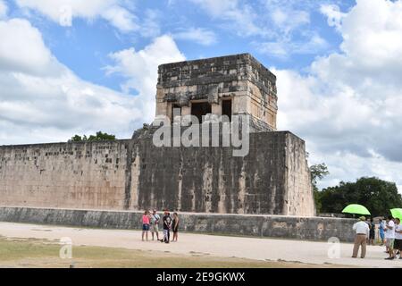 Der Tempel des Jaguar, Chichen Itza, Yucatan, Mexiko Stockfoto