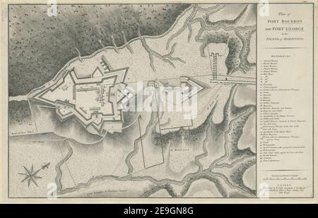 Plan von FORT BOURBON jetzt FORT GEORGE auf der INSEL MARTINICO. Autor Faden, William 123,104.1. Erscheinungsort: [London] Verlag: Verlag W. Faden Goegographer to His Majesty and to H.R.H. the Prince of Wales, Charing Cross., Erscheinungsdatum: Juni 16th. 1794. Objekttyp: 1 Karte Maße: 33 x 52 cm ehemaliger Besitzer: George III., König von Großbritannien, 1738-1820 Stockfoto