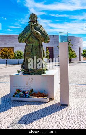 Paulo VI Statue in Fatima, Portugal Stockfoto