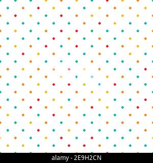 Quadratisches Punktmuster im nahtlosen Vektormuster Stock Vektor