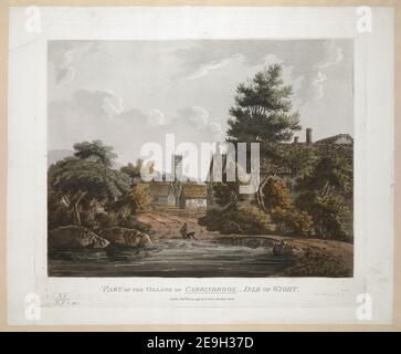 TEIL DES DORFES CARISBROOK ISLE OF WIGHT. Autor Jukes, Francis 15,23.a. Erscheinungsort: London Verlag: Pubd Decr 10 1796 by F. Jukes Howland Street., Erscheinungsdatum: [Dezember 10 1796] Artikeltyp: 1 Print Medium: Aquatinta und Radierung mit Handkolorierung Maße: Platemark 27,6 x 32,3 cm, auf Blatt 31 x 37,6 cm Alter Besitzer: Georg III., König von Großbritannien, 1738-1820 Stockfoto