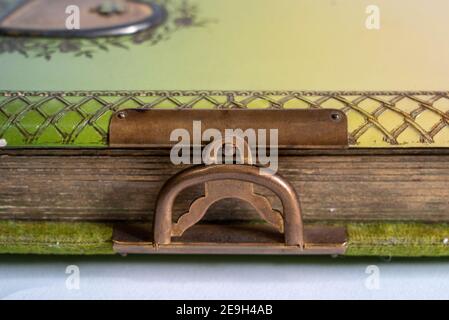 Antikes Viktorianisches Fotoalbum Stockfoto