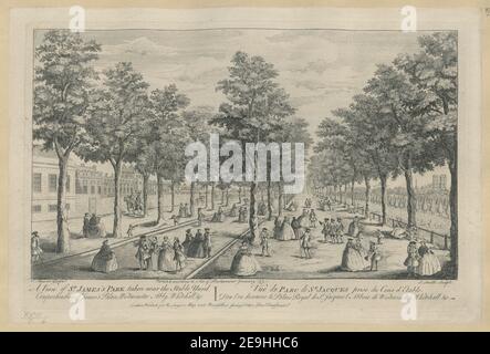 Eine Ansicht von ST. JAMES'S PARK, in der Nähe des Stall Yard. Begreifen St. James's Palace, Westminster Abby, Whitehall, & c. Autor Smith, James 26,7.B. Erscheinungsort: London Verlag: Gedruckt für R. Sayer Map und Printseller Facing Fetter Lane Fleet Street. Veröffentlichen'd gemäß Gesetz des Parlaments Januar, Datum der Veröffentlichung: 1750. Art des Artikels: 1 Druck Medium: Radierung Maße: Plattenmark 26,0 x 40,5 cm. Ehemaliger Besitzer: George III., König von Großbritannien, 1738-1820 Stockfoto