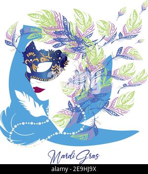 Mardi Gras Poster Stock Vektor