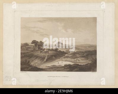 Blick auf Hampstead . Autor Alken, Samuel 29,13.e,4 Erscheinungsort: London Verlag: Pub: Okt 22. 1796 von S. Alken, Nr. 2, Francis Street East, Bedford Square, Erscheinungsdatum: [1796] Objekttyp: 1 Druckmedium: Radierung und Aquatinta Maße: Platemark 20,1 x 26,4 cm. Ehemaliger Besitzer: George III., König von Großbritannien, 1738-1820 Stockfoto