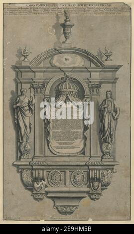 Ein DENKMAL, DAS DER KIRCHE VON ENGLAND und dem Gedenken an DR THOMAS TURNER, Präsident des Corpus Christi College der Universität Oxford, geweiht ist und in der Kirche von Stowe, im County Northampton, auf Autor Sturt, John 32,34, errichtet wurde. Erscheinungsort: [London] Verlag: [Unbekannter Verlag] Erscheinungsdatum: [1716-1730 c.] Art des Artikels: 1 Druck Medium: Gravur Maße: Blatt 48,0 x 28,3 cm [im Plattenmark beschnitten] ehemaliger Besitzer: George III., König von Großbritannien, 1738-1820 Stockfoto